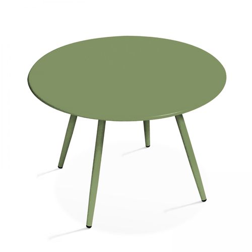 Table Basse Acier Vert Cactus