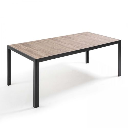 Table Contemporaine Rectangulaire En Aluminium Et Céramique