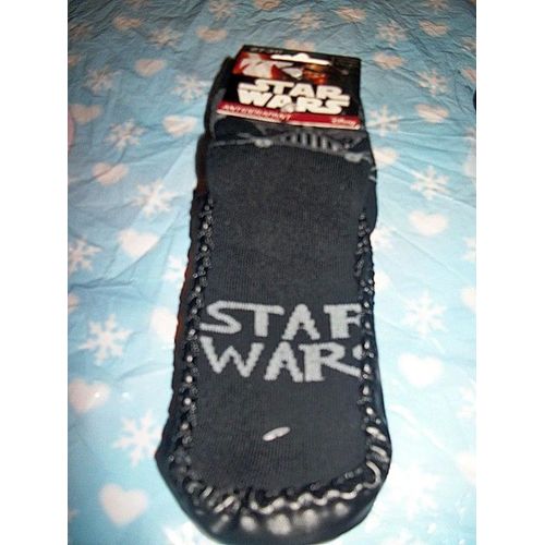 Paire De Chaussettes Chaussons Anti Derapantes Dark Vador Taille 27-30 ..