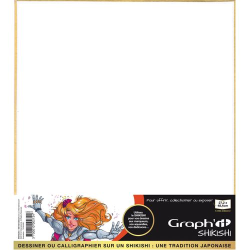 Board Shikishi 272x484mm Portrait Large Double Face