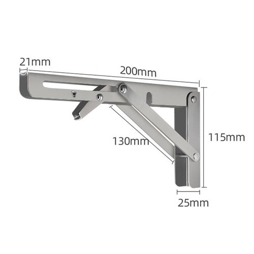 Support mural en acier inoxydable, 2 pièces, cadre de Support d'étagère murale Durable pour four à micro-ondes, Support de rangement de décoration # LR1