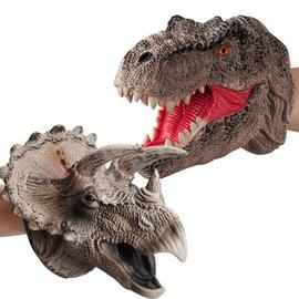 Vinyle souple TPR dinosaure main marionnette tête animale marionnettes jou I 