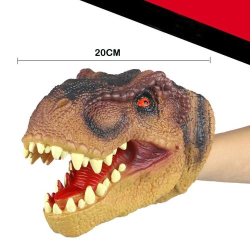 T-rex b - Marionnettes à main en caoutchouc pour enfants, jouet