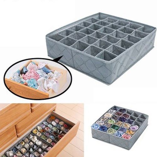 Boîte de rangement non tissée Beige, boîte de rangement, diviseur de tiroir, boîtes de placard à couvercle pour cravates chaussettes sous-vêtements soutien-gorge