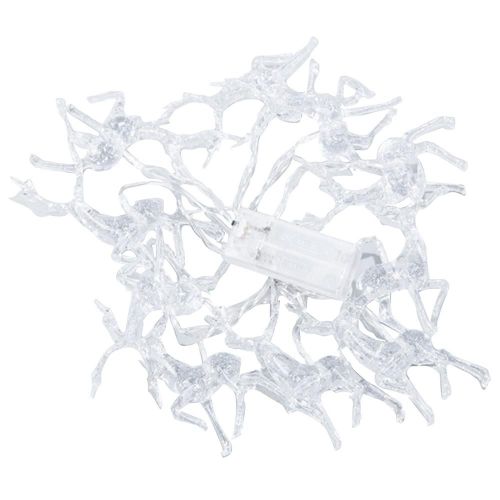 Guirlande Lumineuse De Noël En Forme De Renne, Lumière Blanche Chaude À Intensité Réglable, Luminaire Décoratif D'intérieur Ou D'extérieur, Idéal Pour Une Chambre À Coucher, Un Manteau, Une Po
