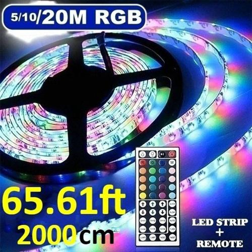 Ruban LED, Bande LED 1M 3528 RGB Bande Lumineuse Multicolore, pour