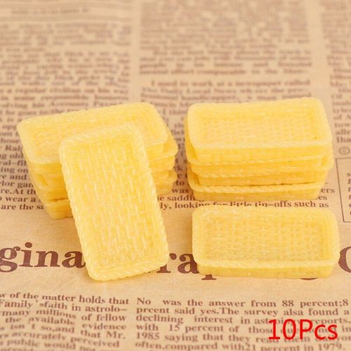 Panier À Assiettes Miniatures Pour Maison De Poupée 1/12, Plateau De Simulation, Décor De Cuisine, Accessoires Miniatures, 10 Pièces
