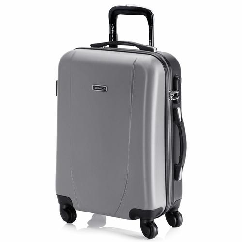 Valise Cabine Rigide Petite 4 Roues Trolley 55 Cm En ABS Texturé. Bagage À Main. Résistant Légère. Poignée 2 Anses Et Cadenas. Low Cost Ryanair. 71150