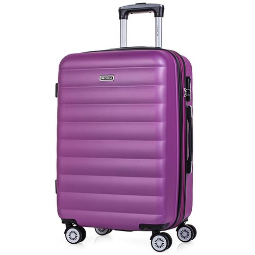 Valise De Voyage Rigide 4 Roues Trolley De Taille Moyenne 65 Cm En ABS. Extensible Résistante Et Légère. Poignée 2 Anses Et Cadenas. Étudiant Et Professionnel. 71260