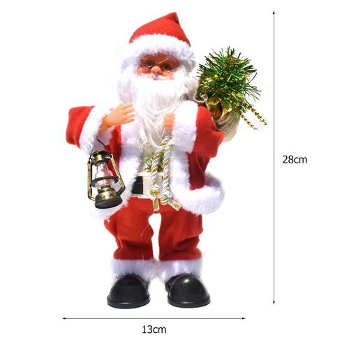 Poupée Électrique À Batterie Pour Noël, Danse Du Père Noël Avec Musique, Décorations Exquises Pour La Maison, Cadeaux Pour Le Bureau, Nouvel An