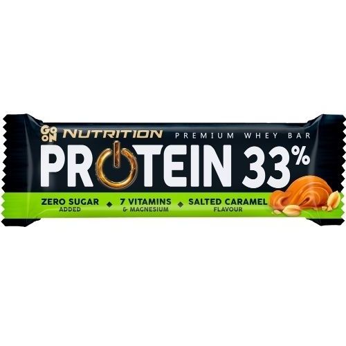 Boîte Protein Bar 33% (25x50g)|Caramel Salé|Barres Protéinées|Go On Nutrition 