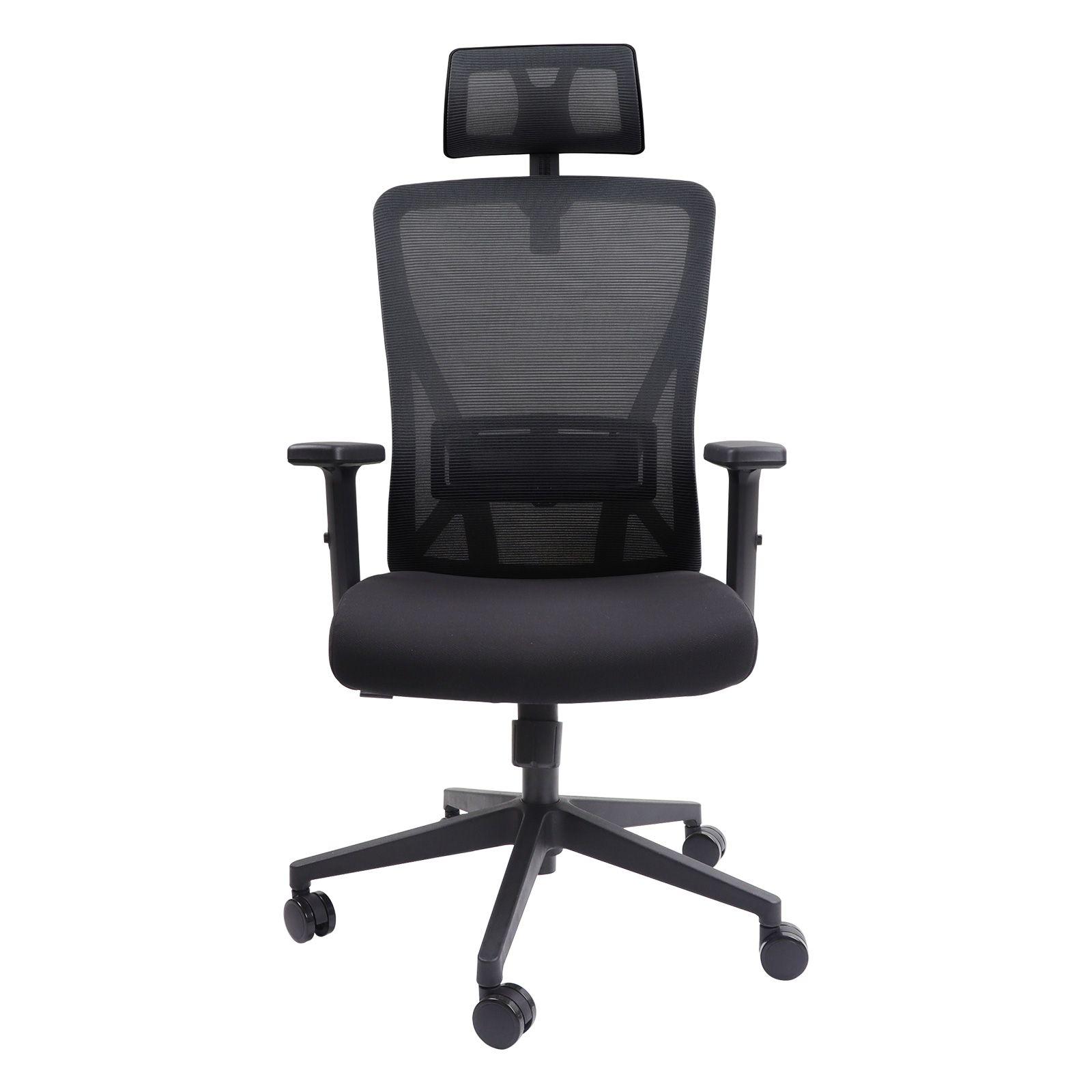 SIHOO chaise de bureau chaise de bureau, ergonomique charge maximale 150kg  ~ avec repose-pieds, noir