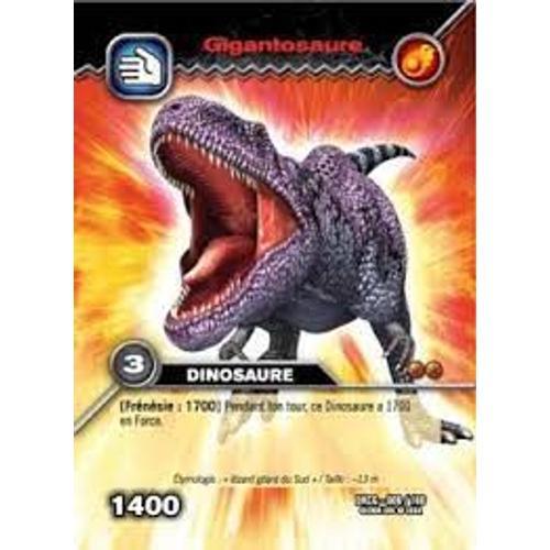 Carte Dinosaur King - Gigantosaure - Dinosaure - 1400