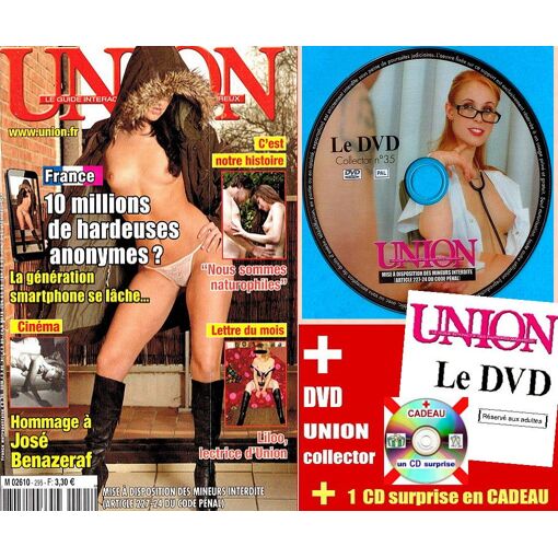 Revue UNION 295 _ revue PORNO COMPLETE .. avec le DVD UNION ...