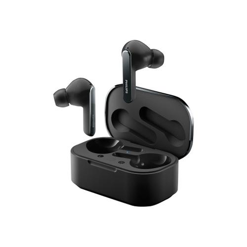 Philips TAT5506BK - Écouteurs sans fil avec micro - intra-auriculaire - Bluetooth - Suppresseur de bruit actif - noir