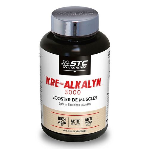 Stc Nutrition ? Kre-Alkalyn® 3000 ? Booster De Muscles? Spécial Exercices Intenses ? Norme Anti-Dopage - 100% Vegan ? Actif Breveté ? 80 Gélules 