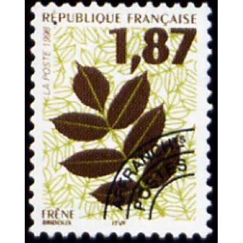1 Timbre Préoblitéré France 1996, Neuf - Feuilles D'arbres Préoblitéré Frêne - Yt Pre Ob N° 236