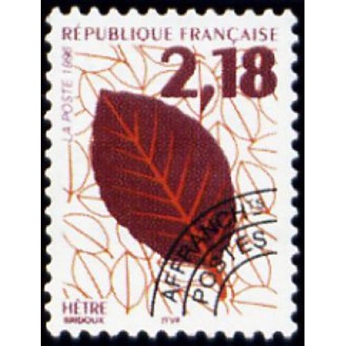 1 Timbre Préoblitéré France 1996, Neuf - Feuilles D'arbres Préoblitéré Hêtre - Yt Pre Ob N° 237