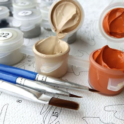 Kits De Peinture À L'huile Pour Adultes Et Enfants, Bricolage, Toile Pré Imprimée, Look D'ange, U2jc