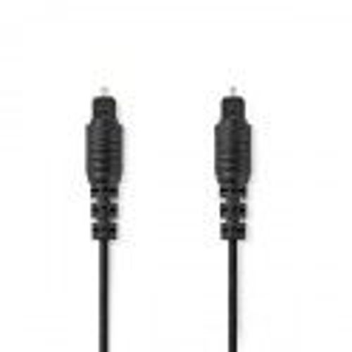 Nedis - Câble audio numérique (optique) - TOSLINK mâle pour TOSLINK mâle - 3 m - fibre optique - noir - rond