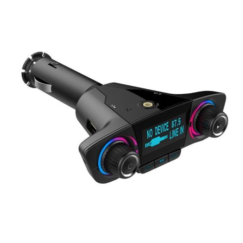 Allume-Cigare Bluetooth,Kit De Voiture Compatible Mp3,Adaptateur Récepteur De Musique Audio 3.5mm,Chargeur Usb Portable