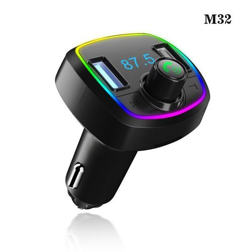Chargeur De Voiture Usb Sans Fil Pour Touristes,Kit Mains Libres,Bluetooth,Overd'absorption,Transmetteur Fm,Lecteur De Musique Mp3,Modulateur,Adaptateur Audio - Type M32
