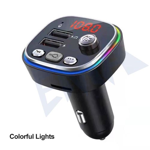 Chargeur De Voiture Usb Sans Fil Pour Touristes,Bluetooth 5.0,Transmetteur Fm,Modulateur D'autoradio,Lecteur Mp3,Adaptateur De Chargeur Rapide,3.L'autorisation - Type C