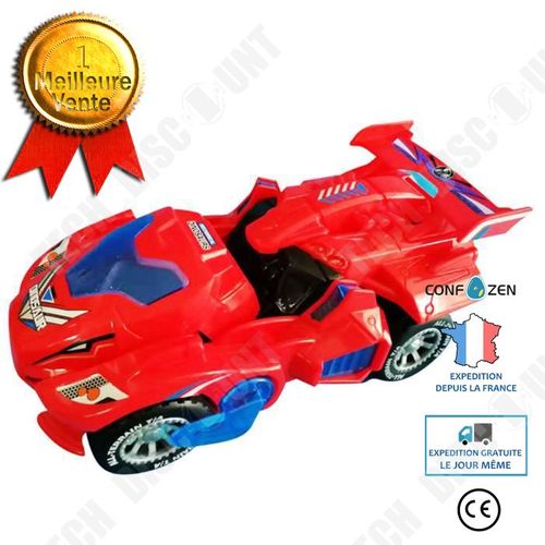 Rouge-3d Déformation Led Voiture Enfants Dinosaure Jouets Jouer Des Véhicules Avec Lumière Clignotant Musique Pour Cadeau De Noël