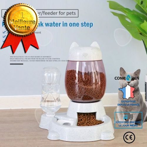 - Ecuelle - Accessoire De Gamelle - Accessoire Ecuelle Distributeur D'eau Pour Chat 2 Pièces
