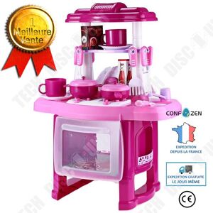 Cuisine Jouet Enfant - Set Dinette Avec Casseroles, Couteaux Sûrs, Aliments à Découper, 3-6 Ans