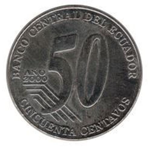 Pièce 50 Centavos Equateur - 2000