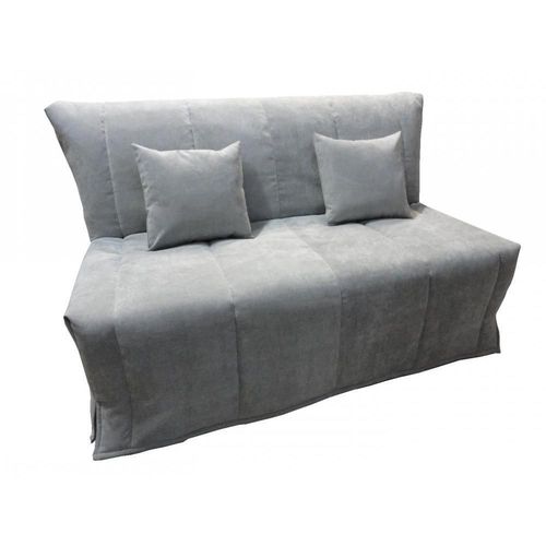 Canapé Bz Convertible Flo Gris Perle 140*200cm Matelas Confort Bultex