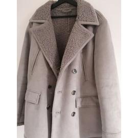 manteau col fourrure homme zara