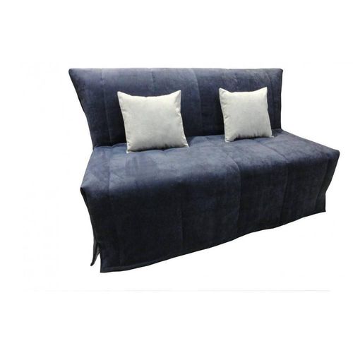 Canapé Bz Convertible Flo Bleu 160*200cm Matelas Confort Bultex Inclus