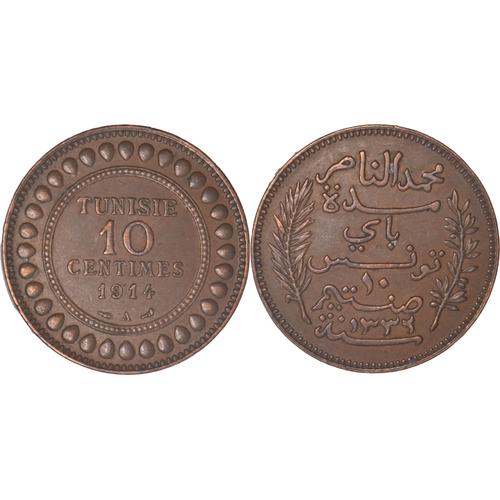 Tunisie - 1914 - 10 Centimes - 1332 - Muhammad V - B188