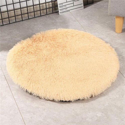 Tapis De Lit Rond En Peluche Pour Chien Et Chat, Long, Couverture De Lit, Couette, Coussin Chaud, Pour La Maison, Pour Petits, Moyens Et Grands Félins