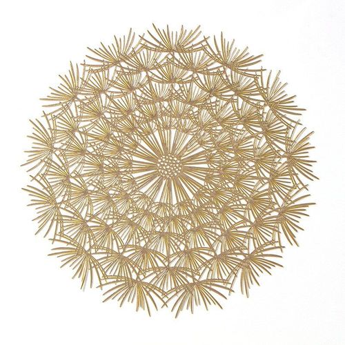 Napperon de cuisine antidérapant en PVC, tapis creux de pissenlit, Style nordique, dessous de verre isolant, plat, tapis de Table basse, décor de maison et d'hôtel, nouvelle collection