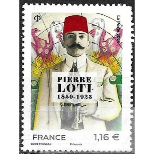 France 2023, Beau Timbre Yvert 5694, Portrait De Julien Viaud Dit Pierre Loti, Écrivain Et Officier De Marine, Oblitéré, Be.