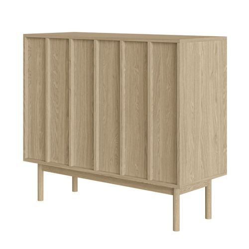 Buffet 2 Portes En Aspect Chêne 100 Cm