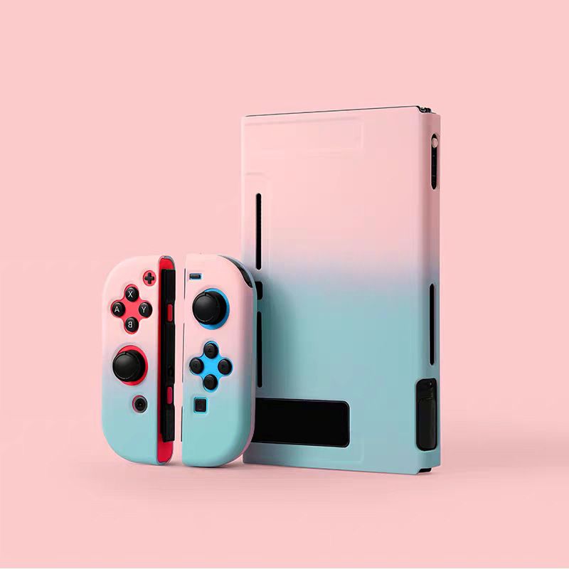 Nouveau Étui De Protection De Couleur Dégradée Pour Nintendo Switch Ns Housse De Protection Joy-Con Coque De Protection Ultra Mince Amovible