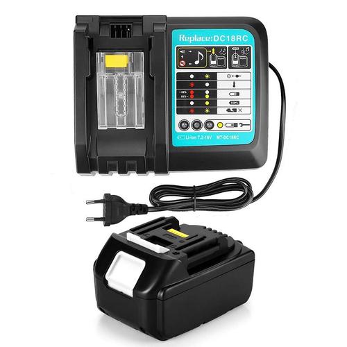 7.2V 18V DC18RA DC18RC Chargeur de batterie pour outil électrique sans fil pour Batterie Makita BL1860 BL1850 BL1415 BL1430