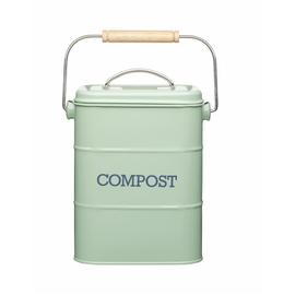 Seau Compost Inodore en Acier Inoxydable pour Cuisine - Poubelle Compost  Cuisine - Comprend Filtres à Charbon de Rechange (INOX Brillant, 5 litres)