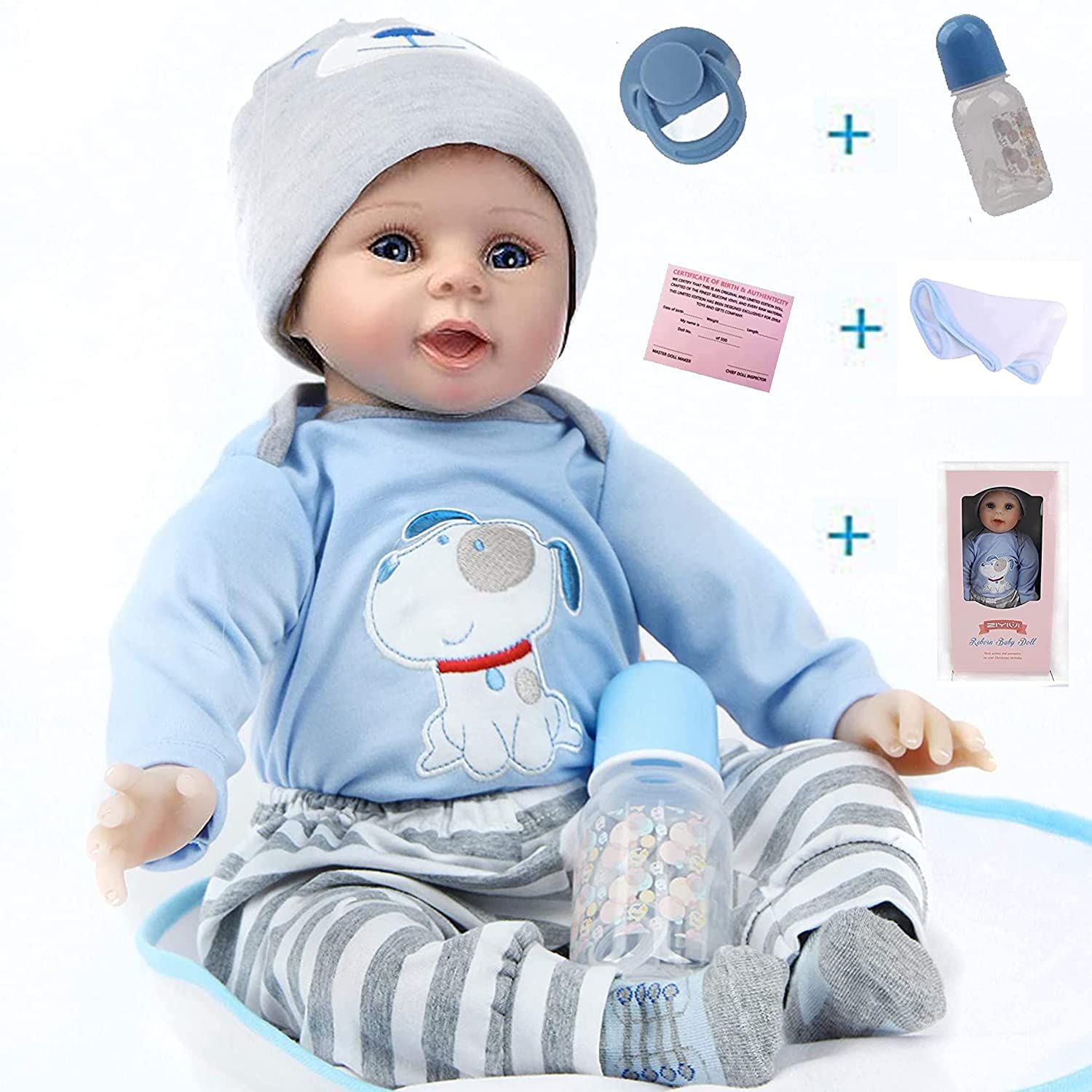 55 Cm Silicone Reborn Baby Dolls 100 Sur Bebe Reborn Main Doux Au Toucher Realiste Poupee Reborn Jouet Pour Enfant Rakuten