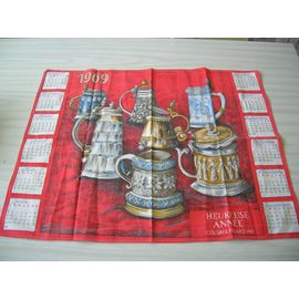 Calendrier Tissu 1969 - Bocks Bière