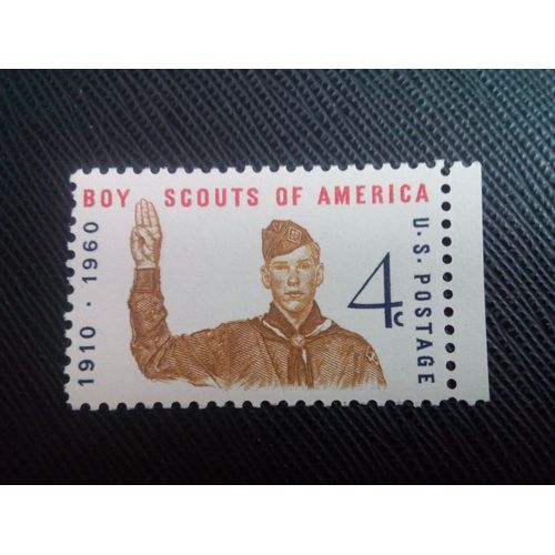 Timbre Etats Unis Yt 679 50e Anniversaire Des Scouts 1960 ( 70106 )
