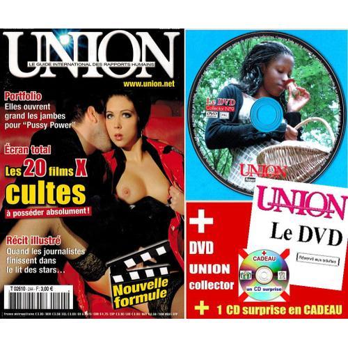 Revue Union 244 _ Revue Porno Complete .. Avec Le Dvd Union Collector .. + + 1 Cd Surprise En Cadeau