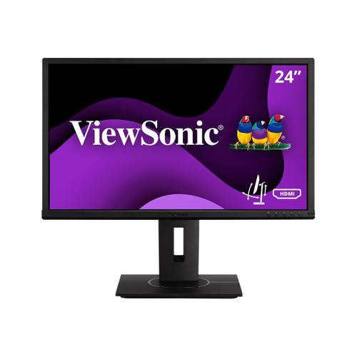 ViewSonic VG2440 - Écran LED - 24" (23.6" visualisable) - 1920 x 1080 Full HD (1080p) - MVA - 250 cd/m² - 1000:1 - 5 ms - HDMI, VGA, DisplayPort - haut-parleurs