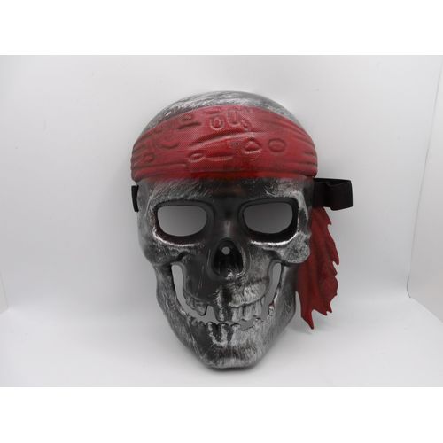 Déguisement Masque Crâne De Pirate 20 Cm