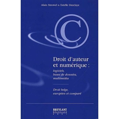 Droit D'auteur Et Numérique : Logiciels, Bases De Données, Multimédia - Droit Belge, Européen Et Comparé