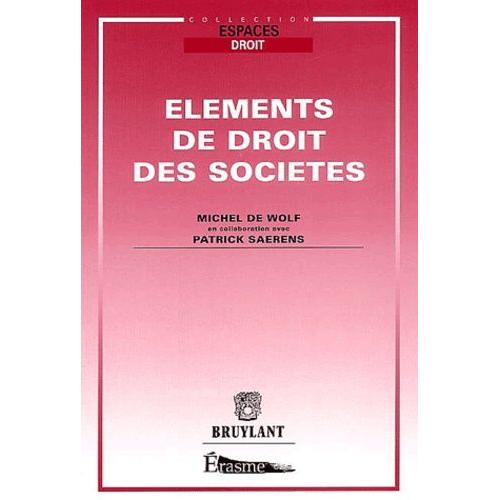Elements De Droit Des Sociétés